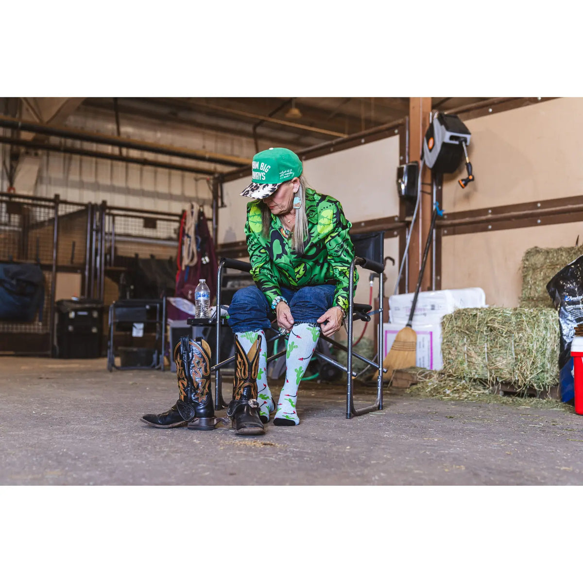 Cowboy Compass Performance Boot Socks