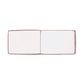 Open notebook with blank pages