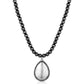 ANC6251 Silver Bead Necklace with Pendant