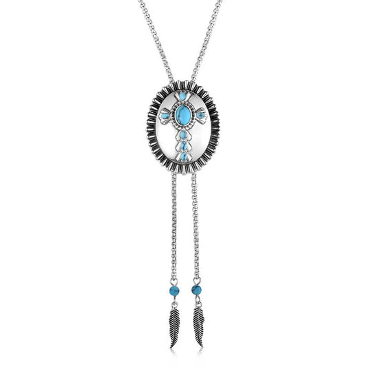 Unbroken Faith Bolo Necklace by Montana Silversmiths
