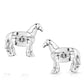 Sterling silver horse earrings, e-bynder-QER5972