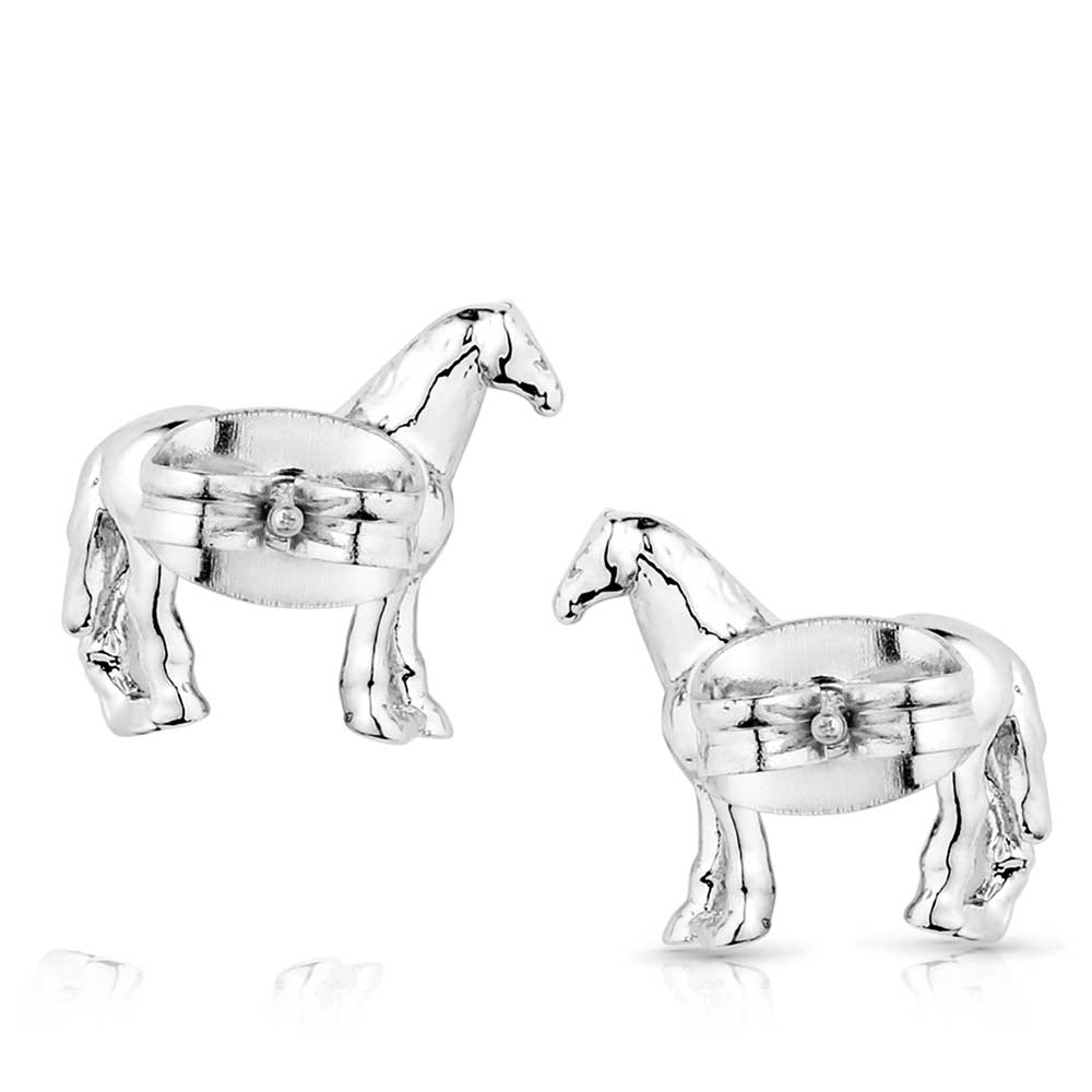 Sterling silver horse earrings, e-bynder-QER5972