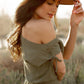 Women's Gia Dress in Olive by Joyfolie