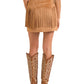 Fringe suede skirt & cowboy boots, ecBW69B06314-B