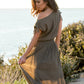 Women's Gia Dress in Olive by Joyfolie