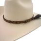 Cowboy hat with braided band