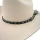 Cowboy hat with braided hat band
