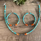 Turquoise beaded jewelry set