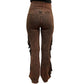 Chap Full Fringe and Feathers Pants by Pat Dahnke - Brown
