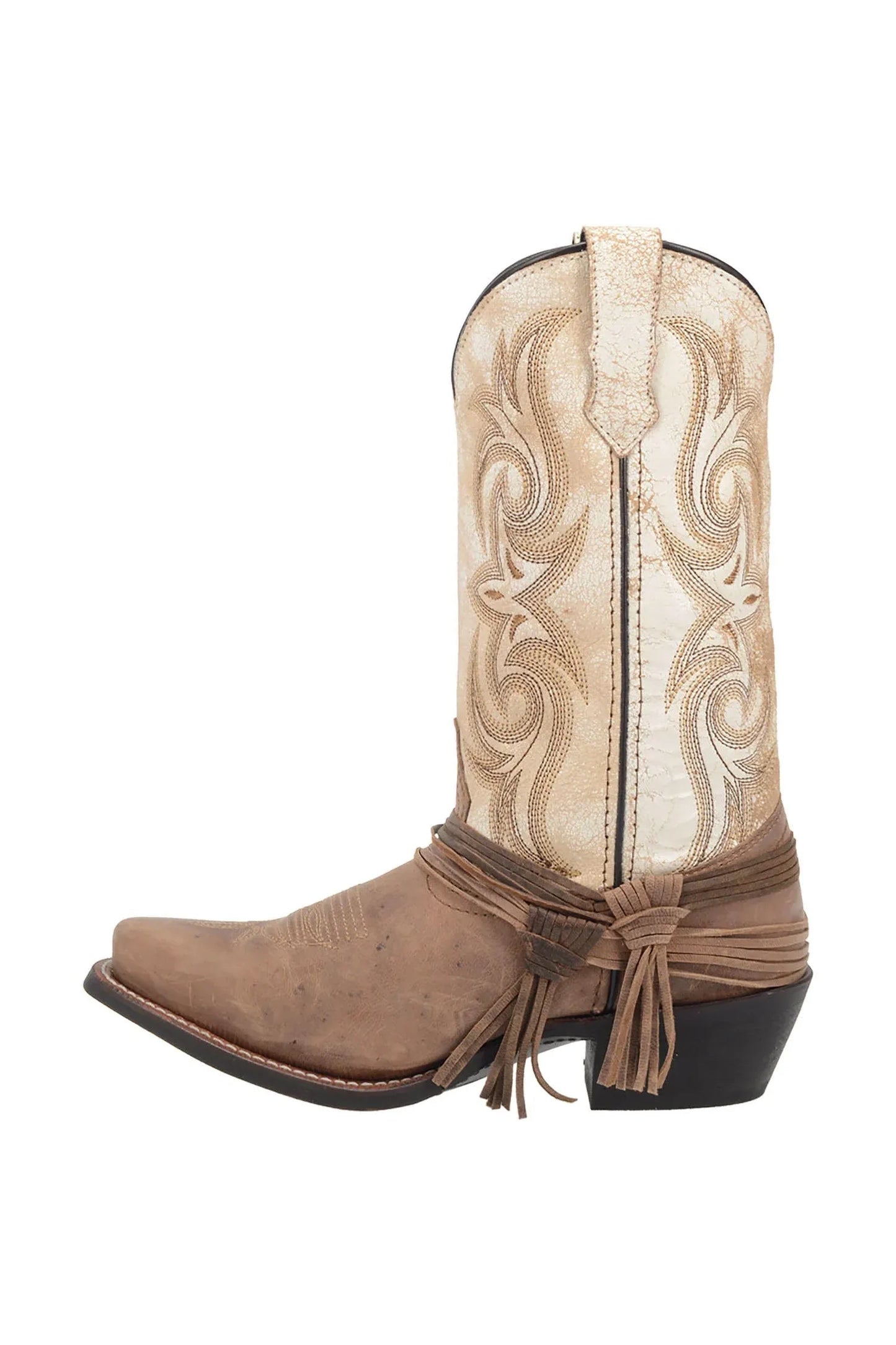 Myra Sand & White Women's Cowboy Boots by Laredo