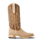 Classic Square Boot - Latte Suede and Burnt Caramel