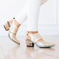 Robin Slingback Mule - Champagne Metallic