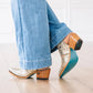Robin Slingback Mule - Champagne Metallic