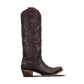 Cognac leather Cossette cowboy boot