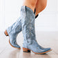 Cossette Boot - Washed Denim