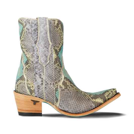 Vickson Exotic Bootie - Blue Watercolor by Lane | Bourbon Cowgirl