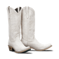 White Lexington Ceramic Crackle Cowboy Boots