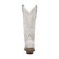 White Lexington Ceramic Crackle Cowboy Boot