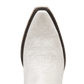 White Lexington Ceramic Crackle Western Boot
