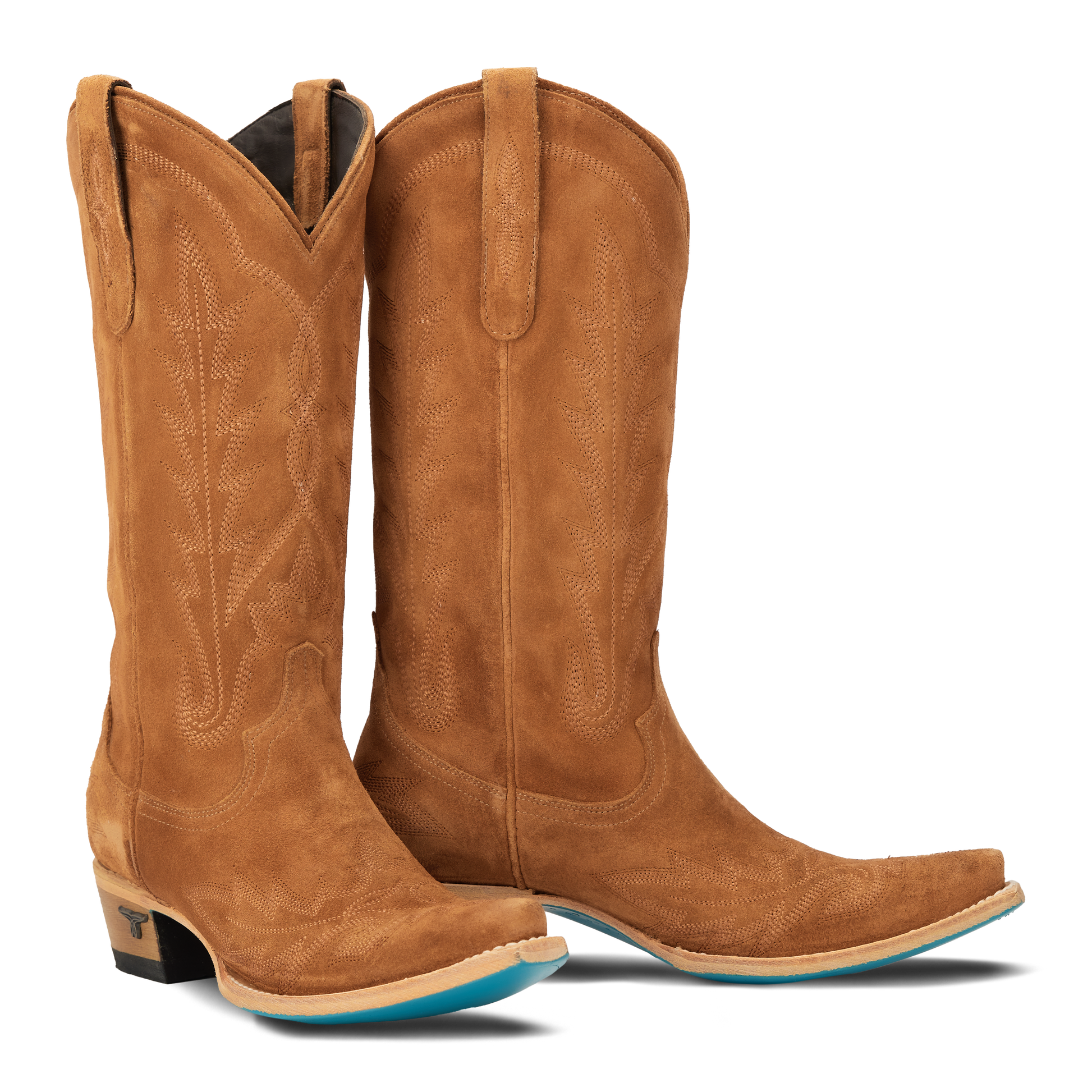 Lexington Toffee Suede Cowboy Boots