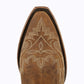 Burnt caramel Lexington bootie toe detail