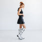 Reverie Knee High Corset - Newsprint