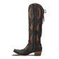 Reverie Knee High Corset - Jet Black and Burnt Caramel