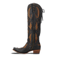 Reverie Knee High Corset - Jet Black and Burnt Caramel