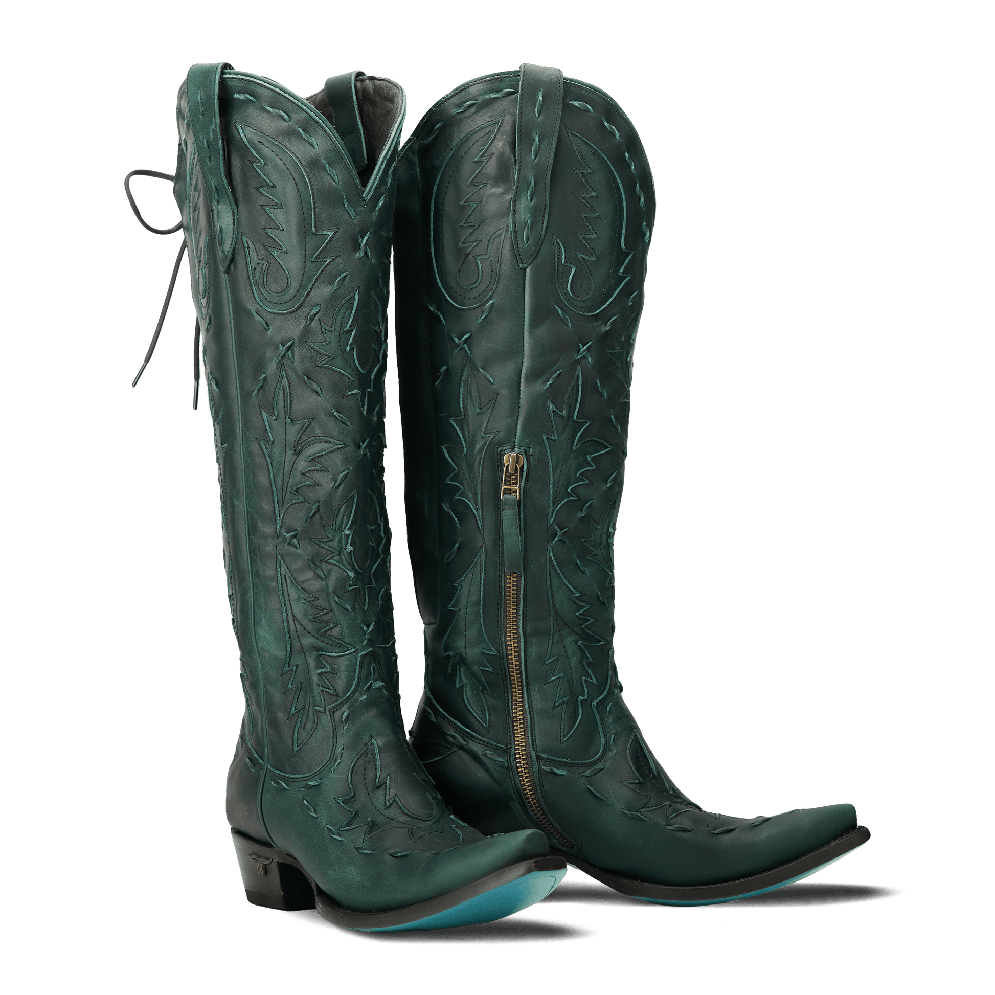 Emerald green Reverie PS1 cowboy boots