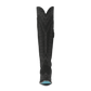 Black suede Lexington OTK boot