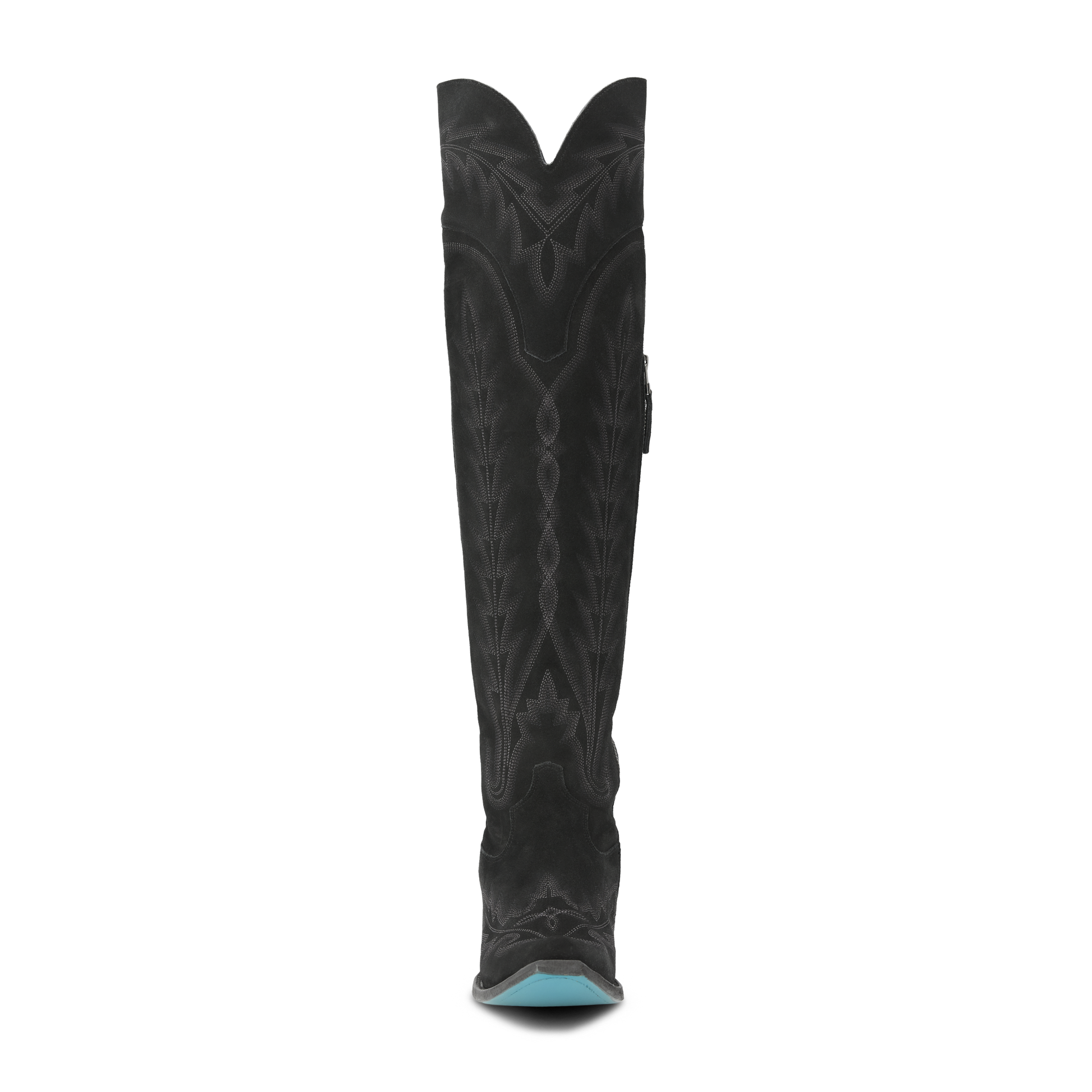 Black suede Lexington OTK boot