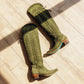 Lexington OTK Corset - Olive Suede