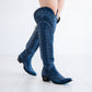 Lexington OTK Corset - Midnight Navy