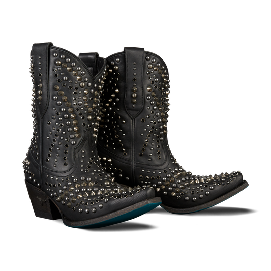 Black studded Dolly Bootie