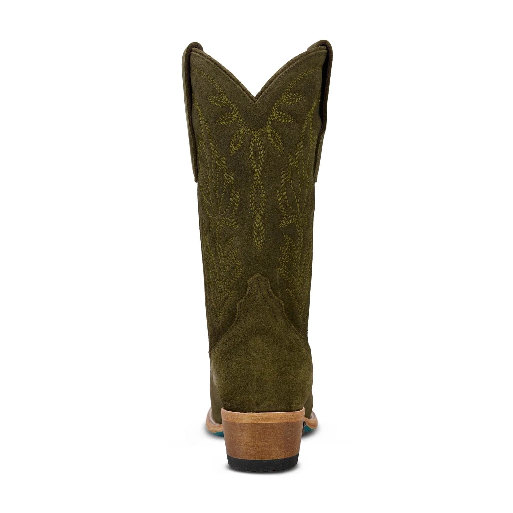 Olive suede Sandaga cowboy boot