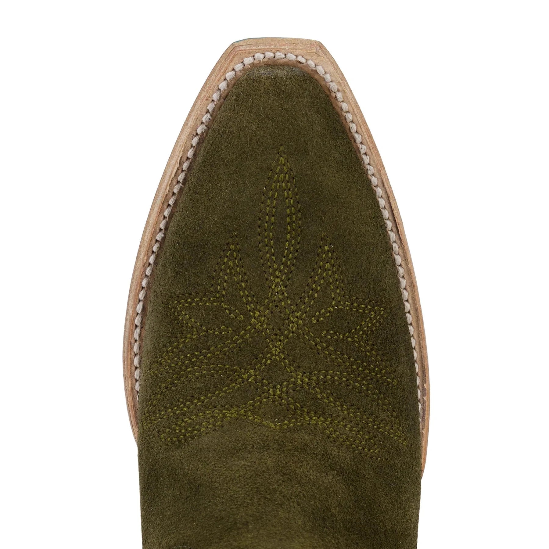 Olive suede Sandaga boot toe