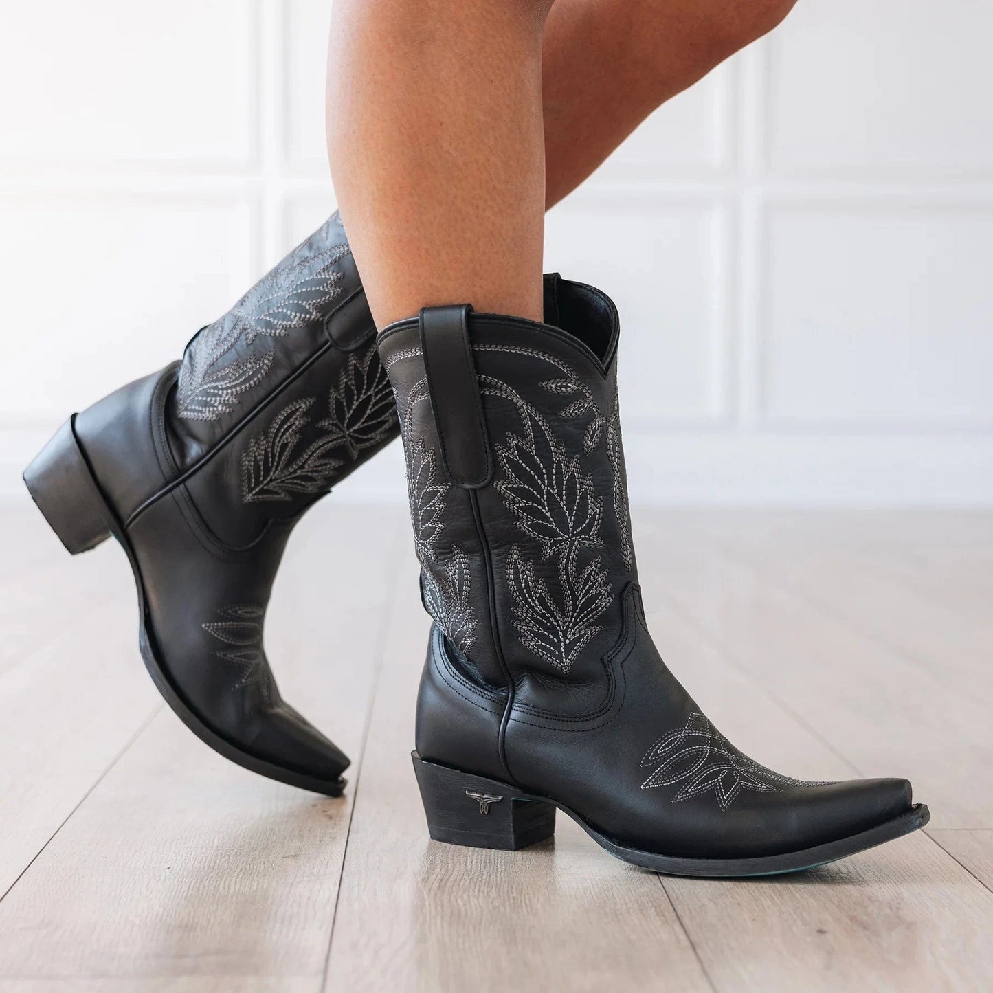 Sandaga Jet Black LS1 Cowboy Boots