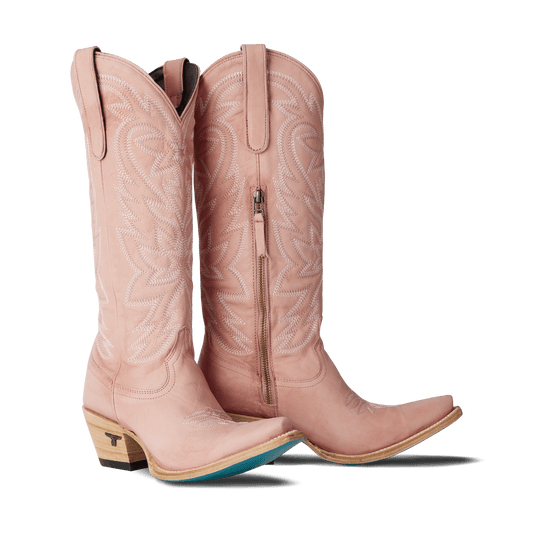 Pink Smokeshow blush cowboy boots