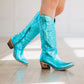 Smokeshow Boot - Turquoise Metallic