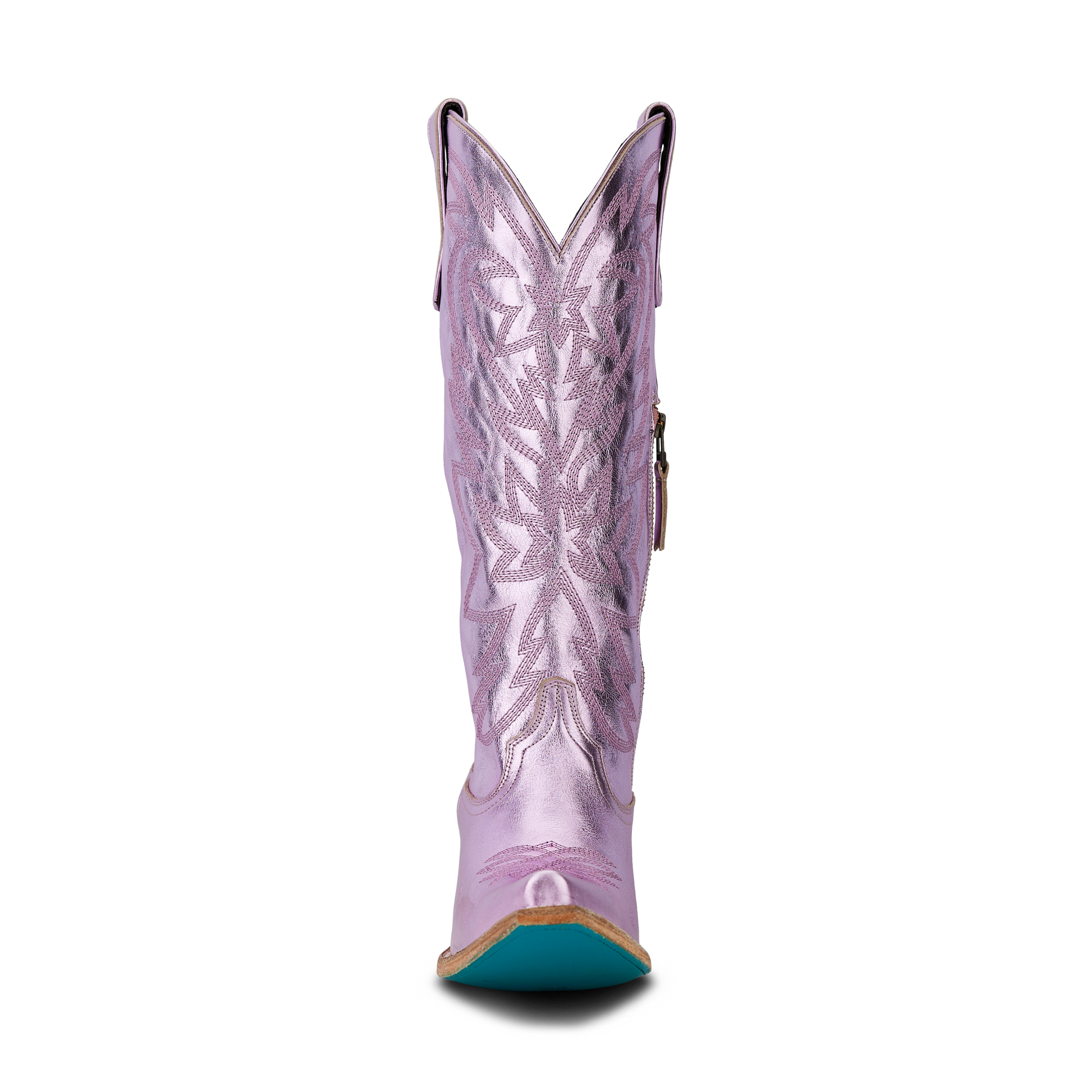 Lavender metallic Smokeshow cowboy boot
