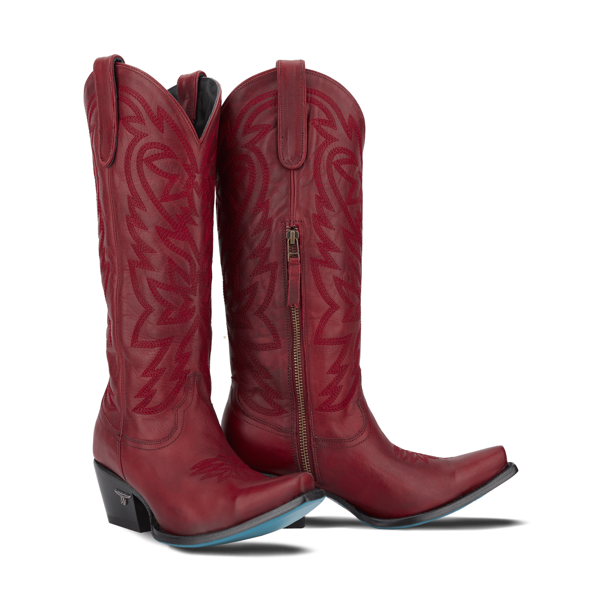 Smoldering Ruby Red Cowboy Boots