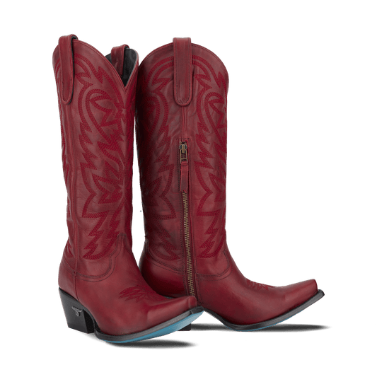 Smoldering Ruby Red Cowboy Boots