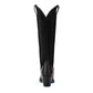 Jentry Jet Black & Soft Black Suede Cowboy Boot