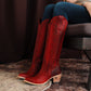 Jentry Knee High Boot - Smoldering Ruby
