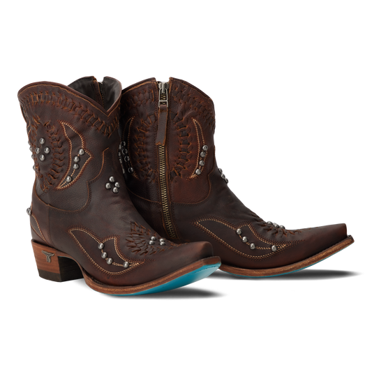 Cognac Cossette Bootie