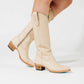 Plain Jane Boot - Pale Ivory