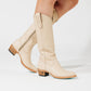 Plain Jane Boot - Pale Ivory