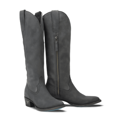 Matte black Plain Jane tall boots