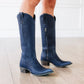 Plain Jane Boot - Midnight Navy