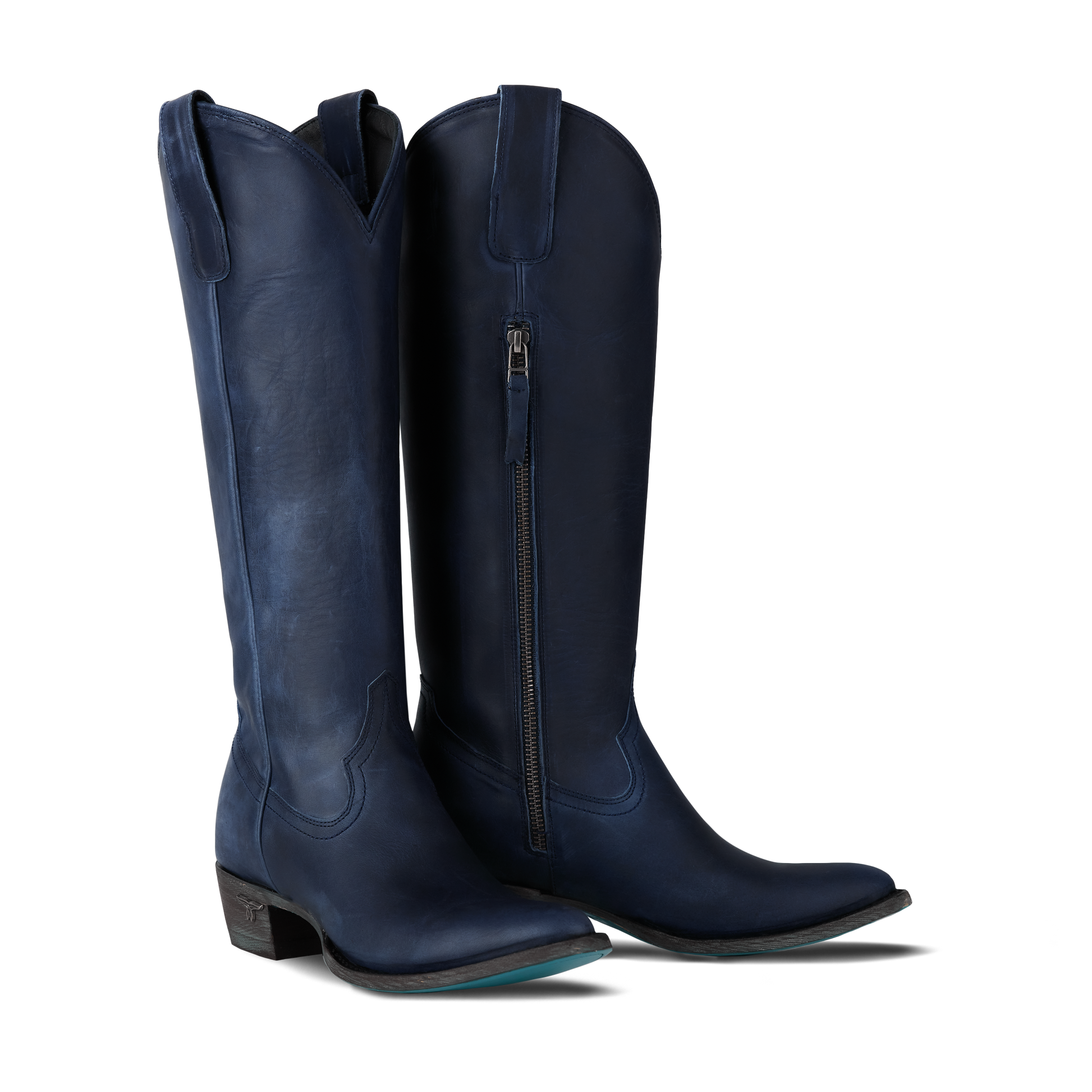 Plain Jane Midnight Navy Leather Boots